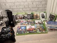 Xbox - Komplett set, 20 spel & 4 kontroller och mer