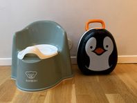 Babybjörn potta med ryggstöd och My Carry Potty Pingvin  