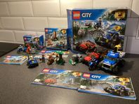 Lego, polis, terrängjakt, bergsflykt, polisjakt med nät