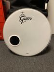 Gretsch frontskinn 22” m porthole (left)