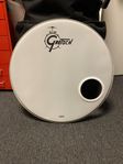 Gretsch frontskinn 22” m porthole (höger)