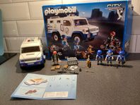 playmobil, city action, värdetransport med hund