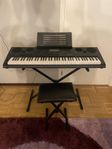 Casio WK-7600 Keyboard med stativ och stol