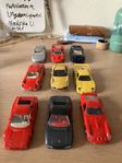 Samling av Maisto Shell Ferrari Diecast bilar