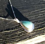 Amazonite och Silver Hängsmycke