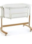 Oöppnad Moweo BLAKE Bedside Crib, Vit