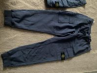 Stone Island Byxa logopatch blåmarin 