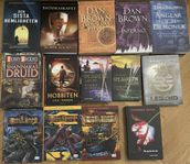 Blandat med böcker, Tolkien, Dan Brown, Fantasy osv