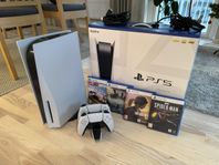 PlayStation 5 med 2 kontroller & 4 spel 