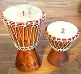 2 st Djembe Trummor