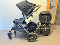 UPPABaby dubbel vagn.