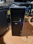 Hp Z400 server intel xeron  2.8 ghz 750 gb hd 4 gb minne