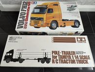 Tamiya 1/14 VOLVO FH 12 ,  Tamiya 1/14 TRUCK POLE TRAILER