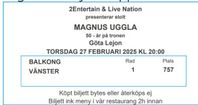 Biljetter till Magnus Uggla