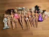 Barbies + Bratz med tillbehör