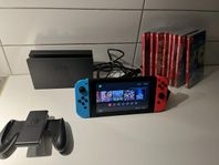 Nintendo switch med 8 spel