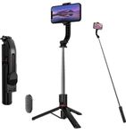 Selfie Stick with Stand, 113cm Extendable, 360° with Remote