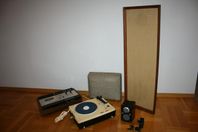 RETRO - högtalare teak/kasettdäck/radio PAL Tivoli Audio