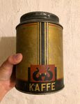 Retro plåtburk kaffeburk 