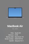 MacBook Air M2 2022 13.6”