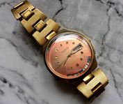 Soviet Gold Plated Watch Raketa Calendar Mechanical