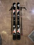 Alpina skidor + stavar Rossignol