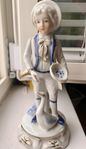 Antique  Porcelain Figurine Statue  Boy  Prince  Blue