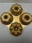 Bakform QUARTET BUNDT, gyllene, Nordic Ware