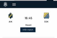 idag: hockey AIK-SSK