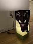 Bordslampa med kattmotiv