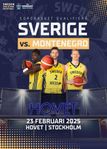 2 st Courtside-biljetter Sverige-Montenegro 23 feb Stockholm