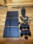 3st PS2 Slim inkl 2 handkontroller