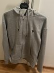 Grå Ralph Lauren Zip Hoodie