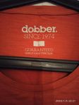 dobber röd herr T-shirt, storlek L