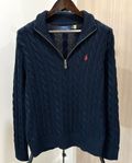 ralph lauren CABLE KNIT COTTON QUARTER ZIP SWEATER