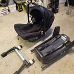 babyskydd Bugaboo, isofix samt adapter till barnvagn