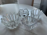 Hemmarensning kristall Orrefors och Royal Copenhagen Crystal