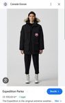 Varm Canada Goose Expedition Parka i storlek XL