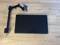 Bildskärm Eizo FlexScan EV2450 samt monitor-arm