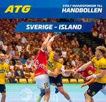 6 st Handbollsbiljetter: Sverige-Island, Kristianstad