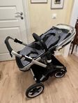 Bugaboo Fox - Blue Melange med extra tillbehör i fint skick