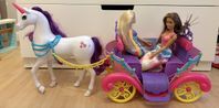 Barbie Dreamtopia Enhörning med vagn & Prinsessor