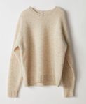 [ACNE] Samara Wool Classic wool sweater Ivory melange XS