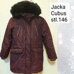 Jacka vinröd parkas Cubus stl.146 