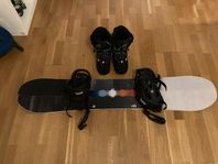 Snowboard, bindning, boots Nitro future team