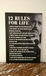 Metall Poster: Jordan Peterson 12 Rules For Life