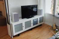 Sideboard / TV-möbel med vitrin