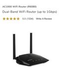 Dual band WiFi router