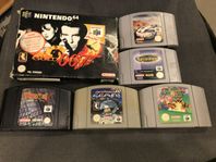 Nintendo64 med 6st spel 