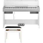 Thomann DP-33 WH Digitalpiano med en pianobänk